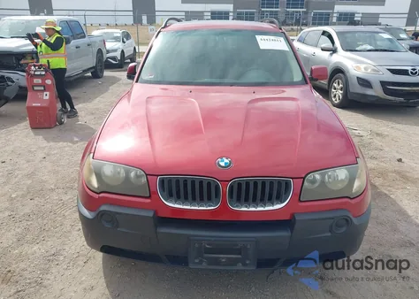 2004 BMW X3 2.5I z USA, uszkodzony, nr VIN WBXPA73444WB29659
